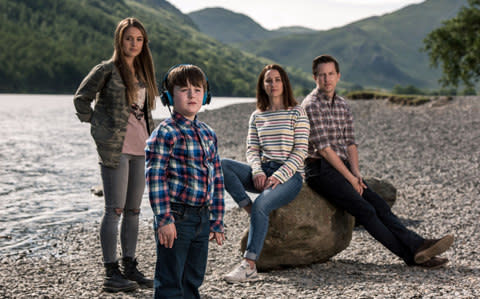 The family in The A Word - Credit: BBC