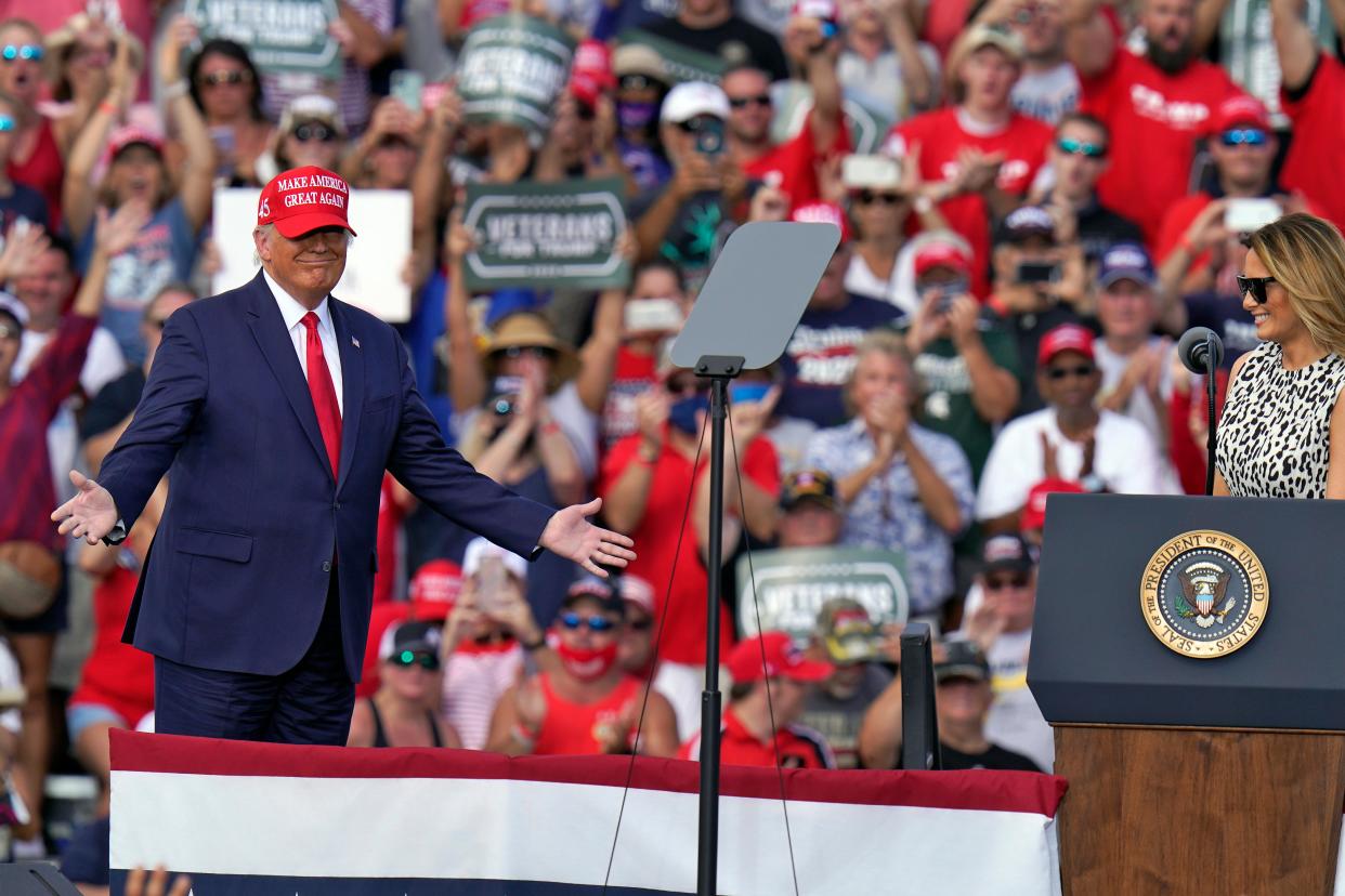 <p>What happens when there are no rallies to go to?</p> (Copyright 2020 The Associated Press. All rights reserved.)