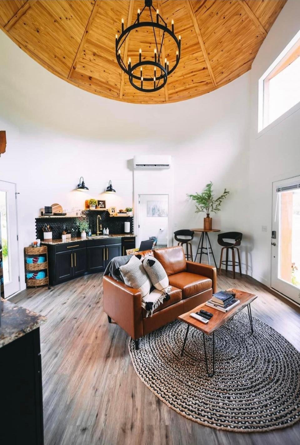 Matt and Shelley Carter transformed grain silo into tiny home