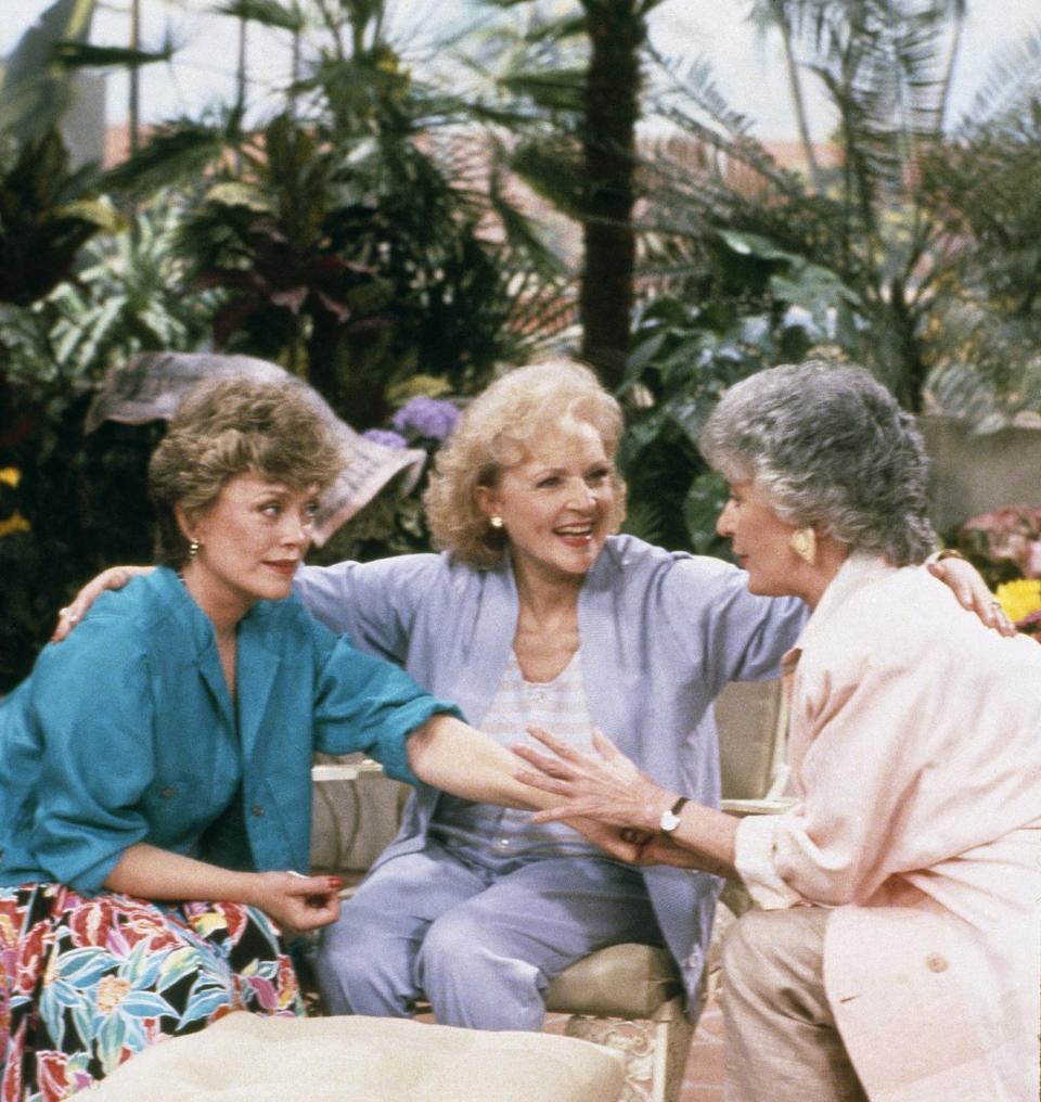 <p>Throughout the '80s, Betty continued to make guest appearances on TV, but in 1985 she earned her biggest role yet. The actress was cast as Rose Nylund in <em>Golden Girls</em>. </p>