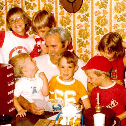 <p>James Gunn Instagram</p> James Gunn with his father and his siblings