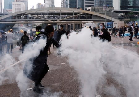 Protest to demand authorities scrap a proposed extradition bill with China, in Hong Kong