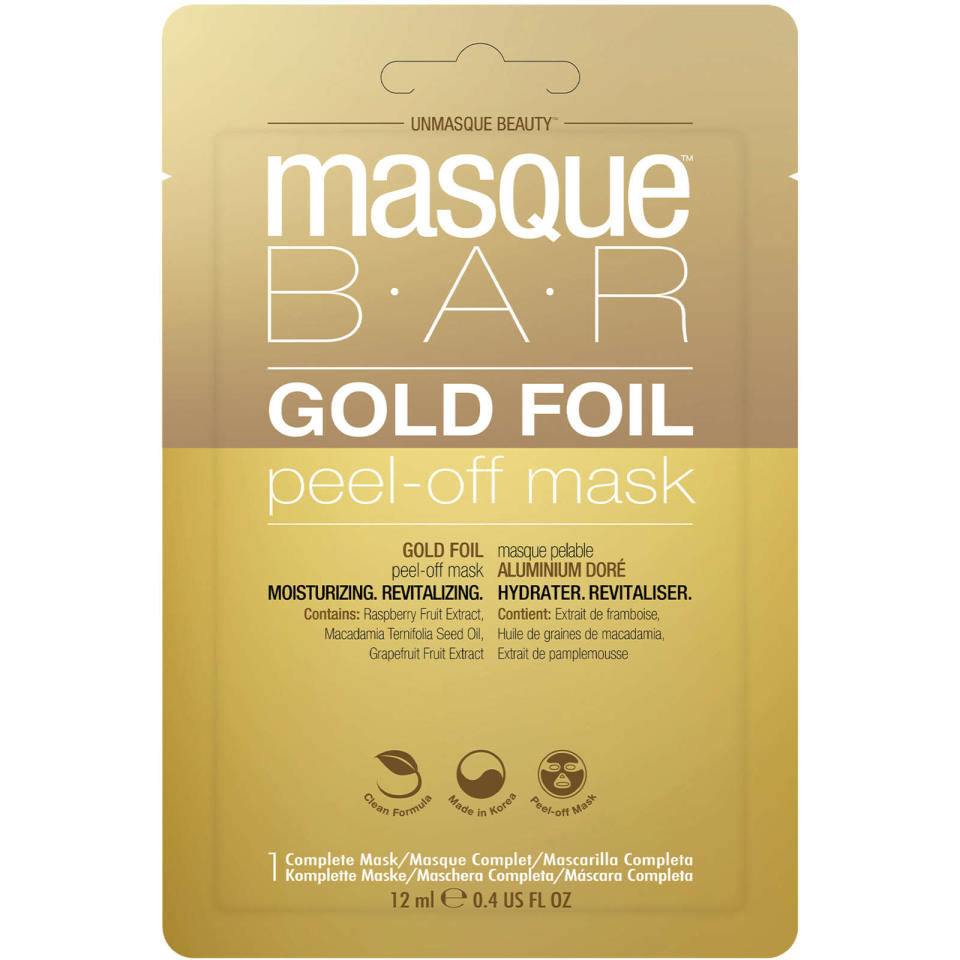 Masque Bar Gold Foil Peel Off Mask. Image via Shoppers Drug Mart