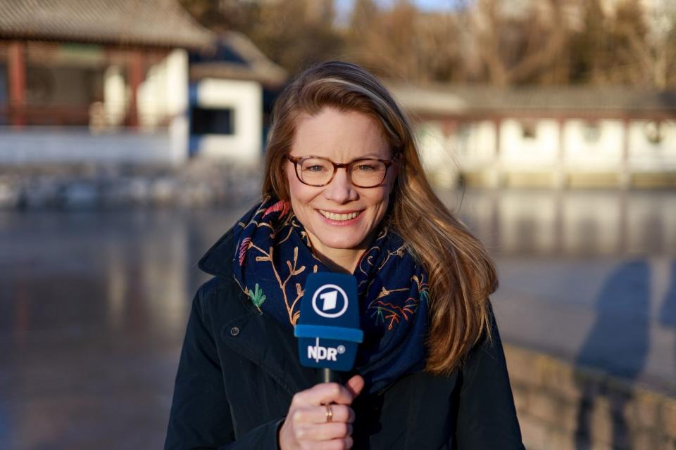 Die Journalistin Tamara Anthony berichtet von Peking aus über die Olympischen Winterspiele. (Bild: NDR / Ingo Martin)