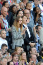 (Centre, L-R) Stella McCartney and Sir Paul McCartney attend the Athletics on Day 8 of the London 2012 Olympic Games at Olympic Stadium on August 4, 2012 in London, England. (Photo by Pascal Le Segretain/Getty Images)