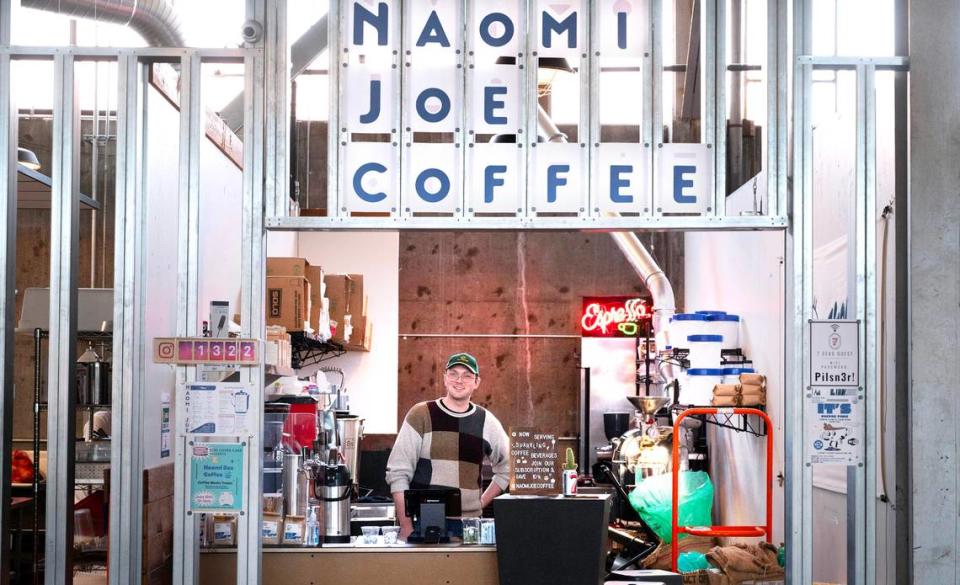 Naomi Joe Coffee started as a subscription-based roaster in 2021. Owner Kyle Willingham opened his first cafe inside 7 Seas in Spring 2023.