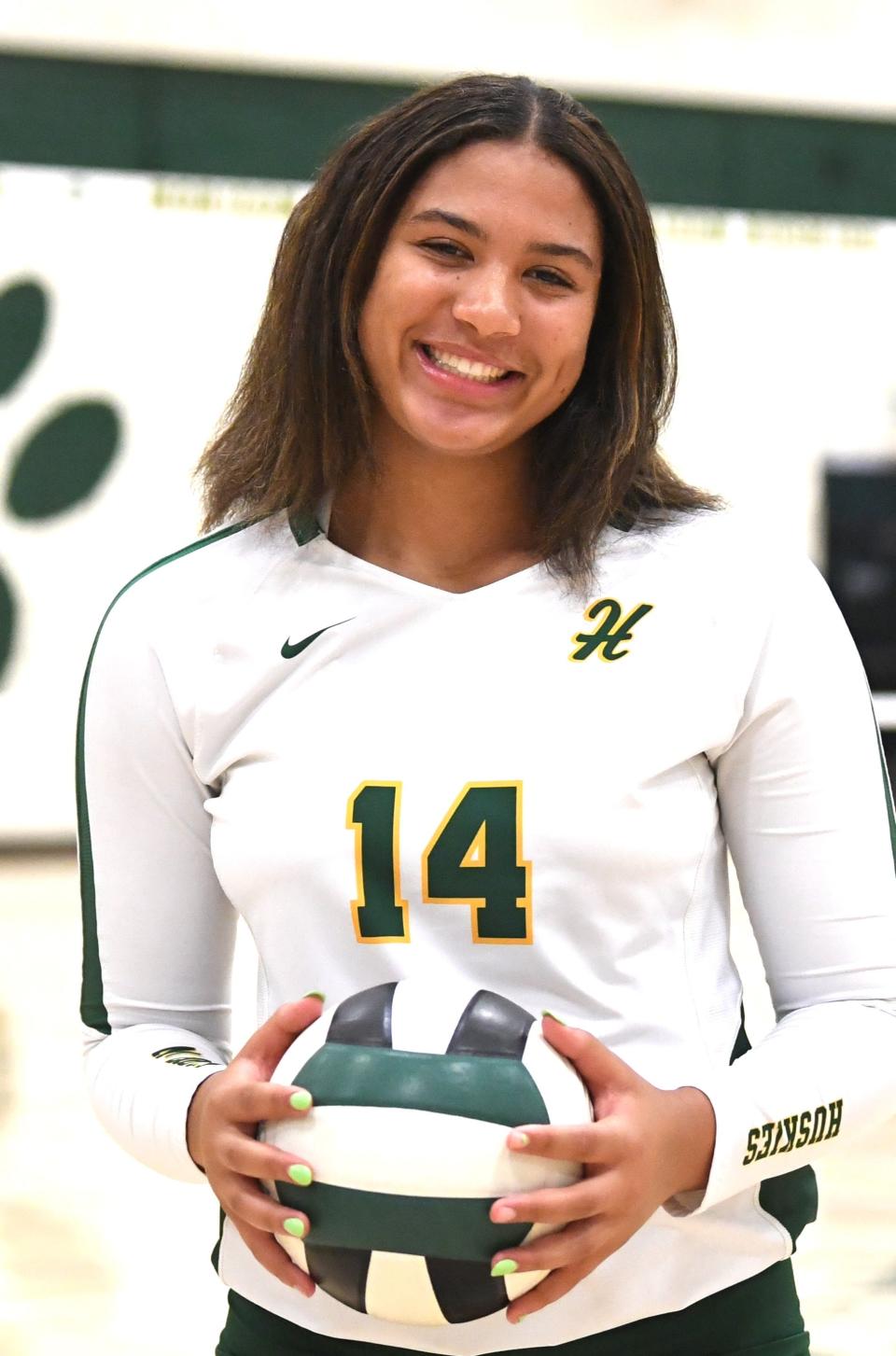 Teraya Sigler knocked down 26 kills in the 5A state championship game.