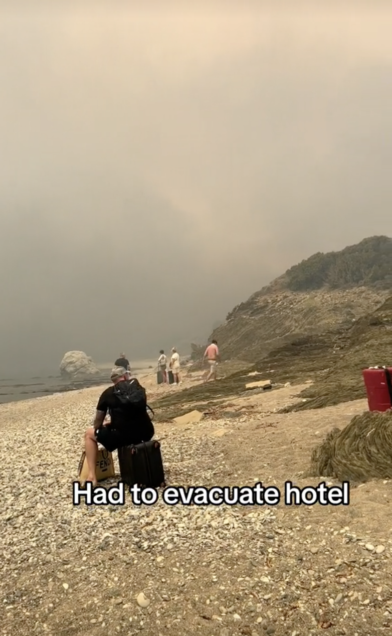 "Had to evacuate hotel"