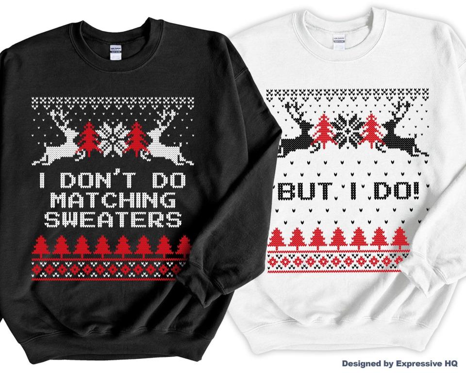 19) Couples Christmas Sweaters