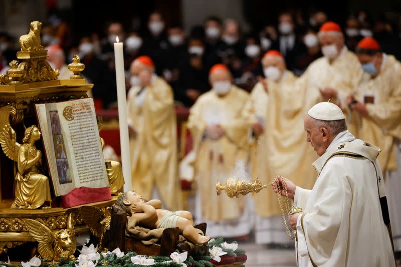 Pope Francis celebrates Mass for the Feast of Epiphany at the Vatican