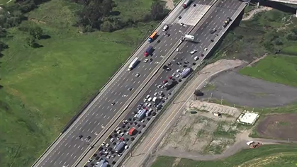 <div>A fatal crash on Interstate 580 in Livermore on Thursday, April 18, 2024, brought traffic to a halt in the area. Motorists were advised to avoid the area.</div>