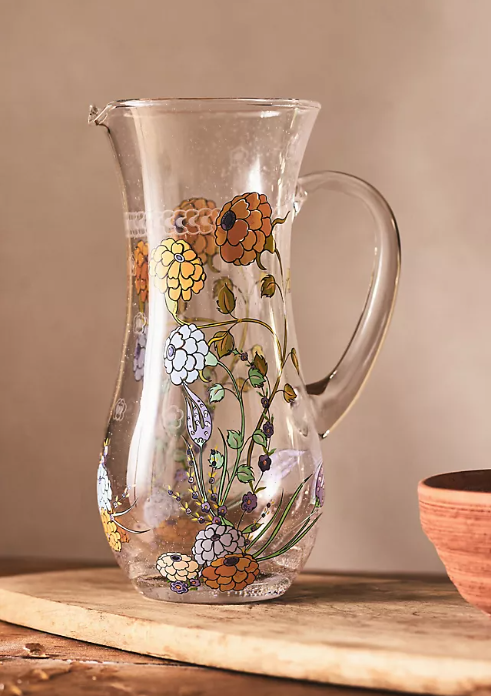 Anthropologie water pitcher.