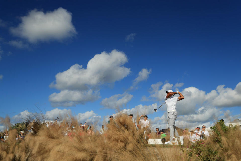 Tiger Woods had a spectacular day at the Hero World Challenge.