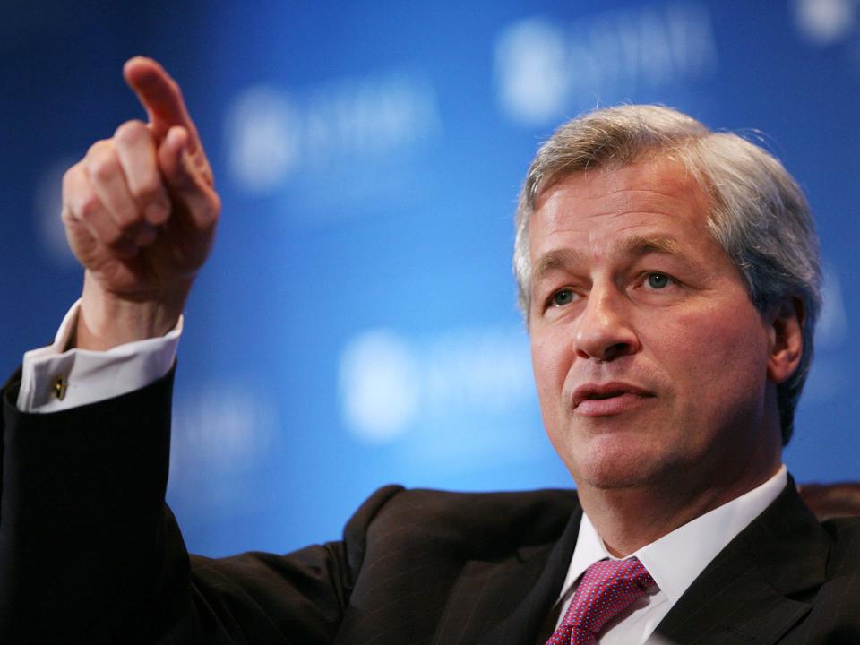 Jamie Dimon pointing