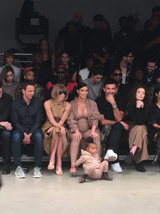 With a celebrity front row, Kanye West rolls out Yeezy shoes