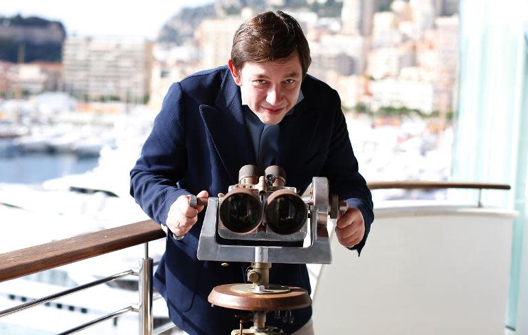 Russian millionaire Vasily Klyukin poses for a photo at his home in Monaco, on October 25, 2013