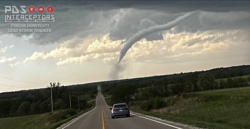 Tornado seen in Westmoreland on April 30, 2024 (Courtesy: Storm Tracker Jacob Honeycutt)