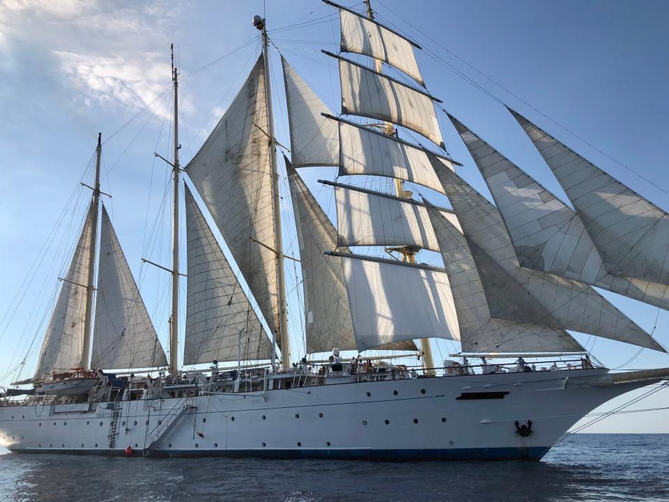 Star Clippers tall ship, Laura Kiniry, "I went on a tall sailing ship in the French Riviera for a week and felt transported to a bygone era."