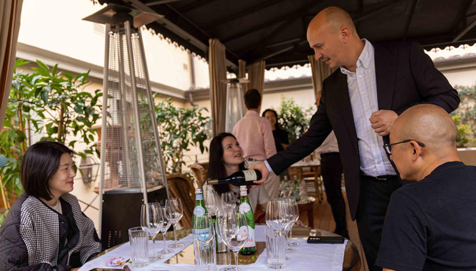 István Szepsy Jnr at The Golden Vines® Awards in Florence last year