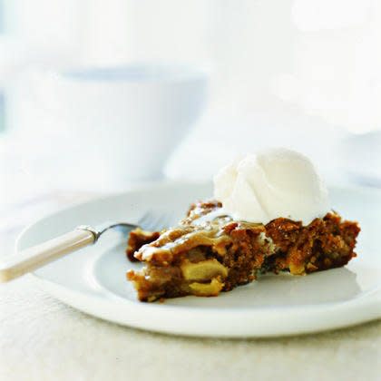 Apple Cake with Caramel Glaze