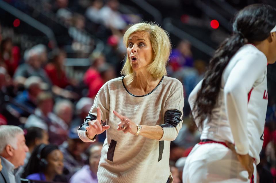 LSU coach Kim Mulkey told a tale about a squirrel after Vanderbilt on Sunday.