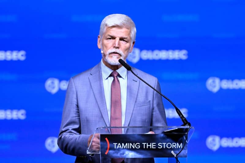 Czech President Petr Pavel speaks at the 19th annual Globsec security conference in Prague. Šulová Kateøina/CTK/dpa