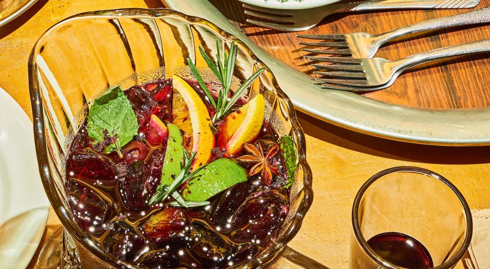 Red Sangria with Herbs and Citrus