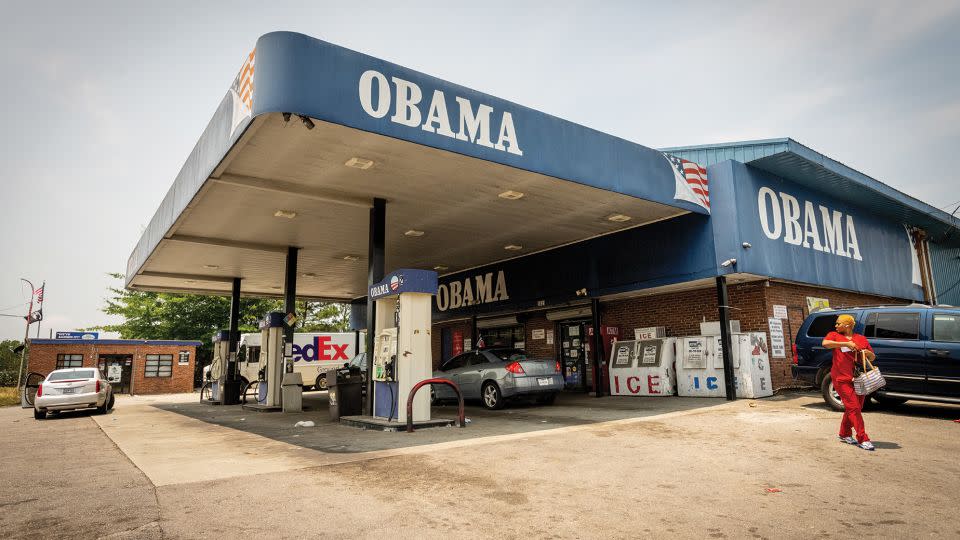 The Obama Gas Station in Columbia, South Carolina, got its name in 2008 following the general election because of the community's support for President Obama's campaign. - Kate Medley