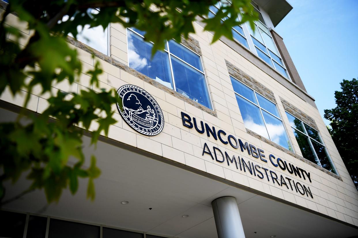 The Buncombe County Administration Building in Asheville Sept. 4, 2018.