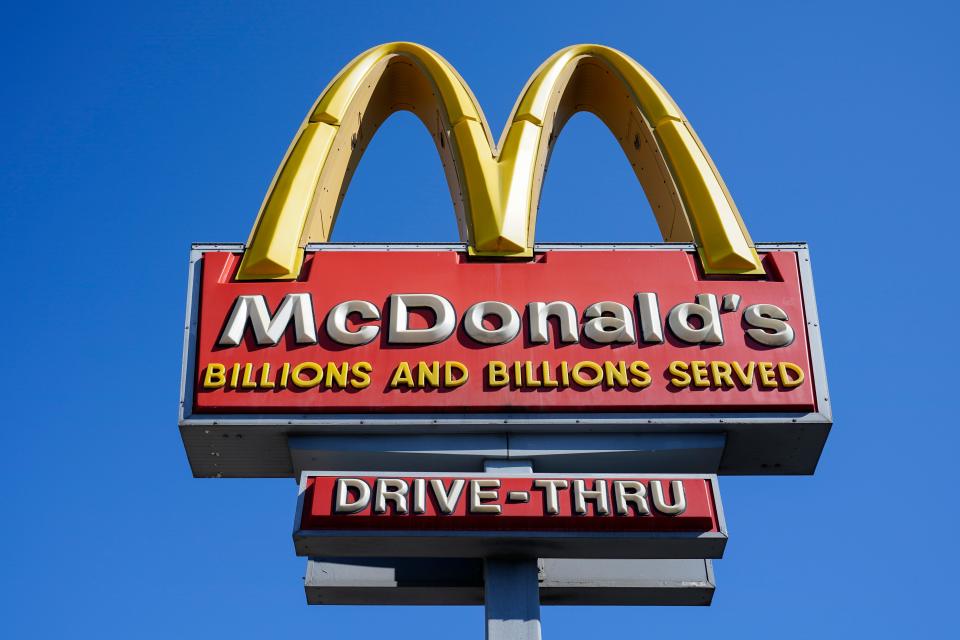 A McDonald's sign.