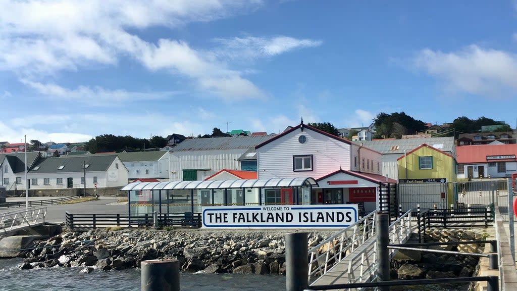 Port Stanley, the capital of the Falkland Islands (Henry Jones/PA)