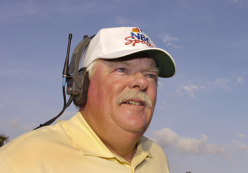 NBC television commentator Roger Maltbie during the second round of the 2006 Honda Classic at the Country Club at Mirasol in Palm Beach Gardens, Florida. (Al Messerschmidt/Getty Images)