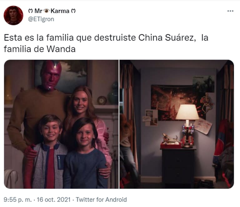 Los usuarios hicieron un guiño al mensaje que Pampita publicó cuando encontró a Benjamín Vicuña y la China Suárez en el motohome, pero la relacionaron a Wanda