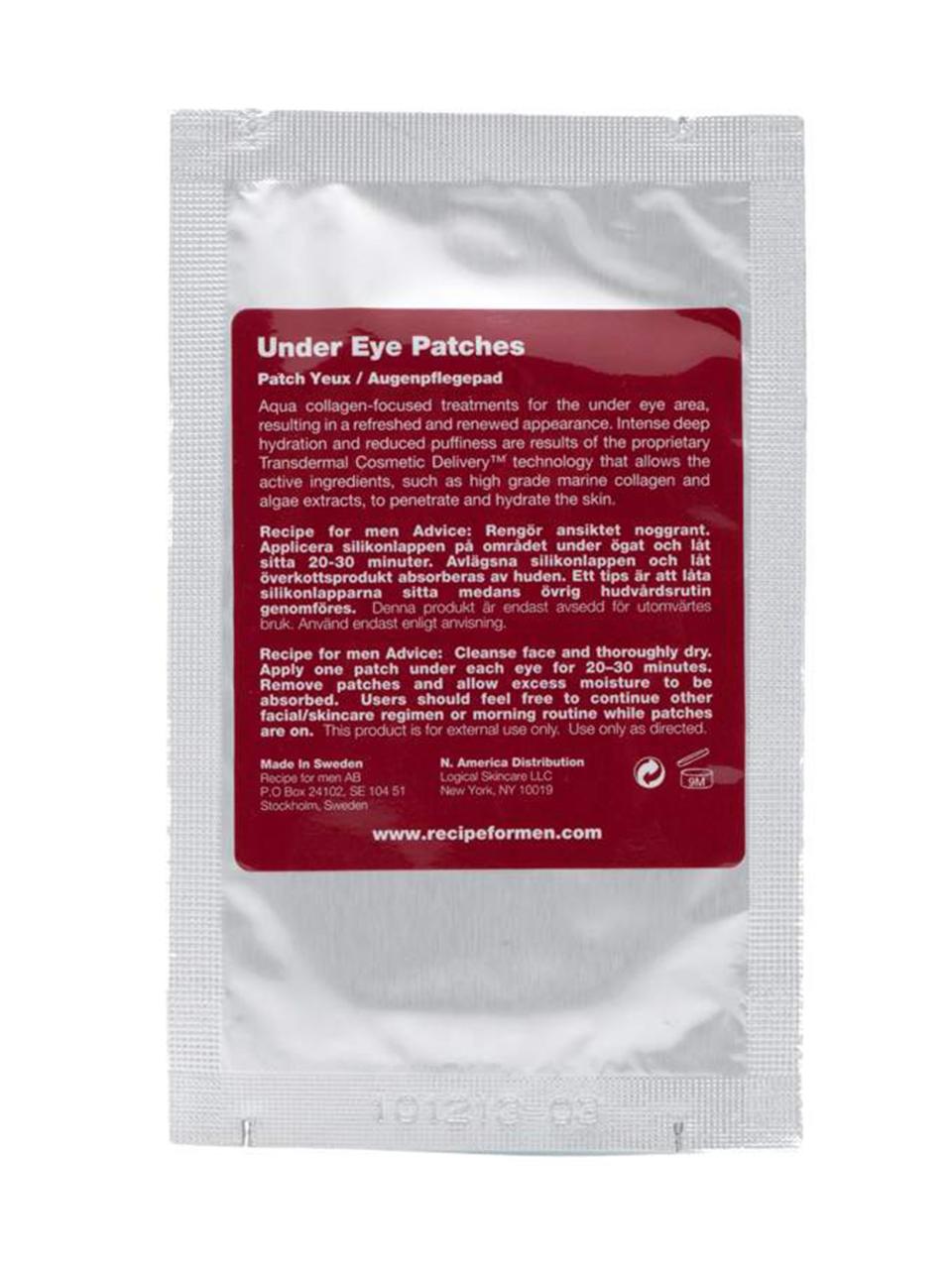 <p><b>The Problem:</b> <em>You treat every night out like it's a bachelor party, and your hangover's written all over your face.</em></p><p><b>The Solution:</b> <em><b>Recipe for Men Under Eye Patches</b></em></p><p>Okay, the <em>best</em> solution is not to drink. But barring that, you can slap on these collagen-infused Band-Aids for your under-eyes. Leave on for 20 minutes in the morning while you eat breakfast and/or yell at NPR. When you remove the patches, they take your pu∞ness with them.</p><p>$36 for three pairs, <a rel="nofollow noopener" href="https://www.birchbox.com/men/recipe-for-men-under-eye-patches?mbid=synd_yahoobeauty&skimproduct=500e77f9d67dca6354e9b05889a0b221" target="_blank" data-ylk="slk:buy them now at birchbox.com;elm:context_link;itc:0;sec:content-canvas" class="link ">buy them now at birchbox.com</a>*</p>