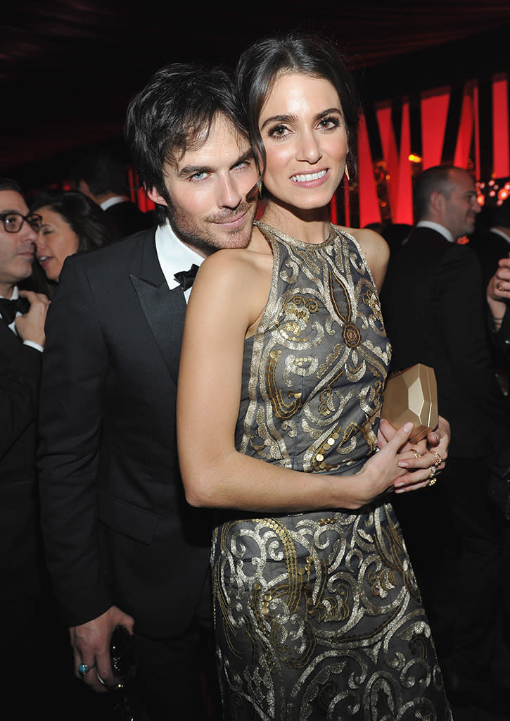 Ian Somerhalder and Nikki Reed made it quite clear they’ll have no problem making it to their first wedding anniversary in April. (Photo: Getty Images)