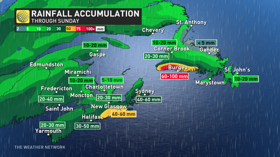 Atlantic rain outlook