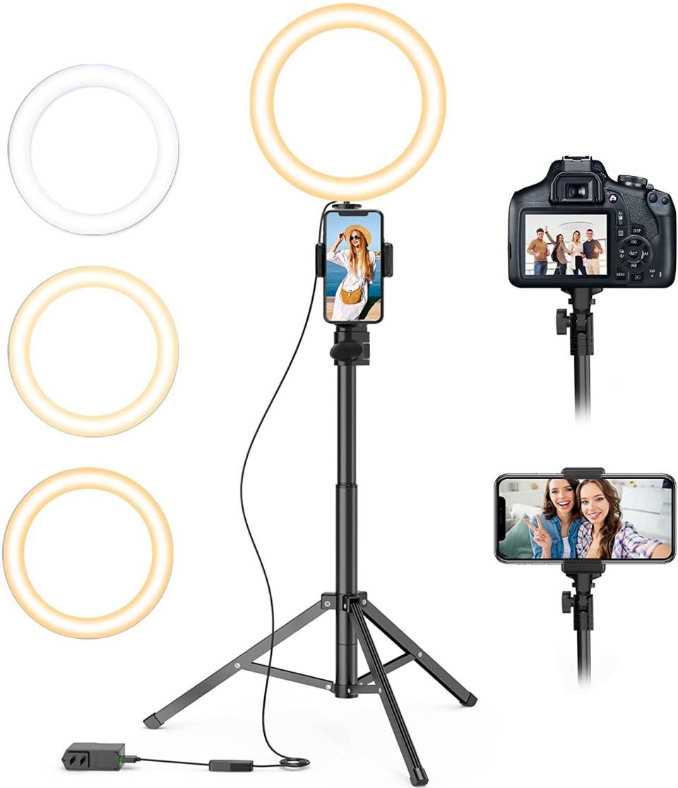 2) Selfie Ring Light with Tripod Stand and Phone Holder