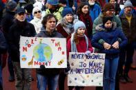 Climate protesters demonstrate against WEF in Landquart