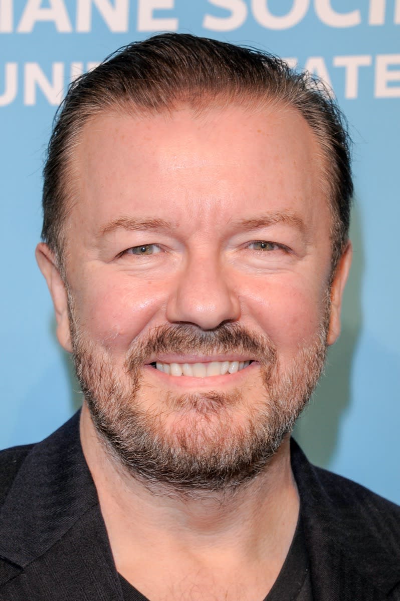 Ricky Gervais wears black jacket at To the Rescue! Gala in 2018