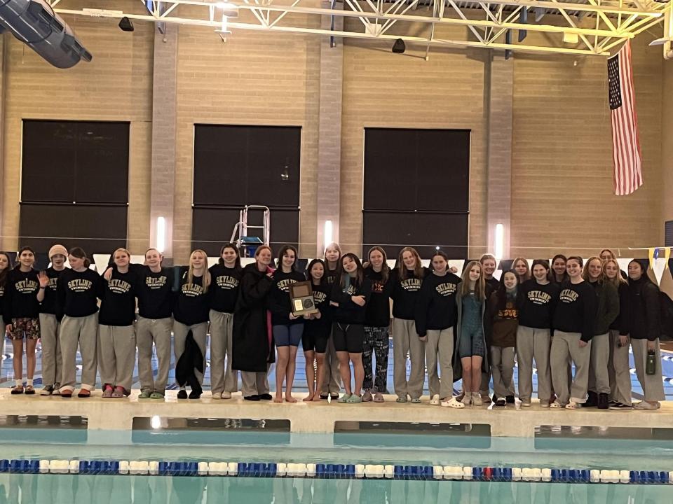 Skyline High School girls swimming team won the Region 6 championship on Friday. | Provided by Skyline