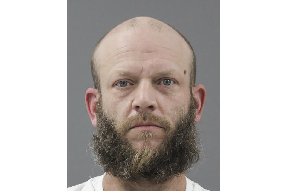 This undated photo released by the Delaware Department of Justice shows Brandon Haas. Haas’ wife, Kristie Hass, pleaded guilty on Thursday, May 25, 2023, to the murder of her 3-year-old daughter, whose burned remains were found on a softball field in 2019. Stepfather Brandon Hass faces felony charges of child abuse, child endangerment and hindering prosecution involving her death, as well as child endangerment charges involving her siblings. (Delaware Department of Justice via AP)