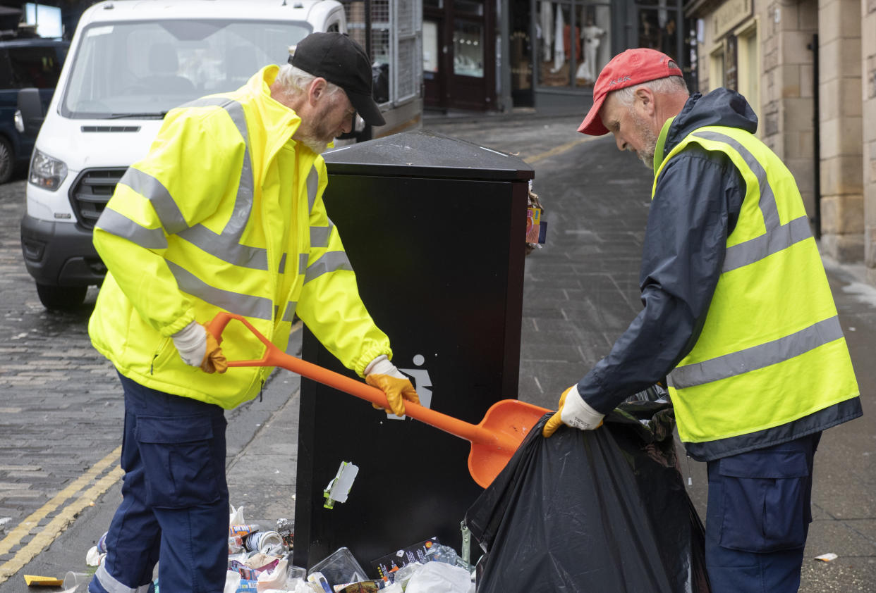 Council waste and recycling workers in some areas could take strike action after Unison members voted to reject the latest local government pay offer (Lesley Martin/PA)