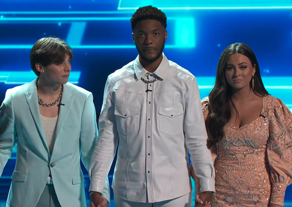 Ryley Tate Wilson, Ray Uriel, and Holly Brand are eliminated during 'The Voice' Season 23's top eight semifinals. (Photo: NBC)