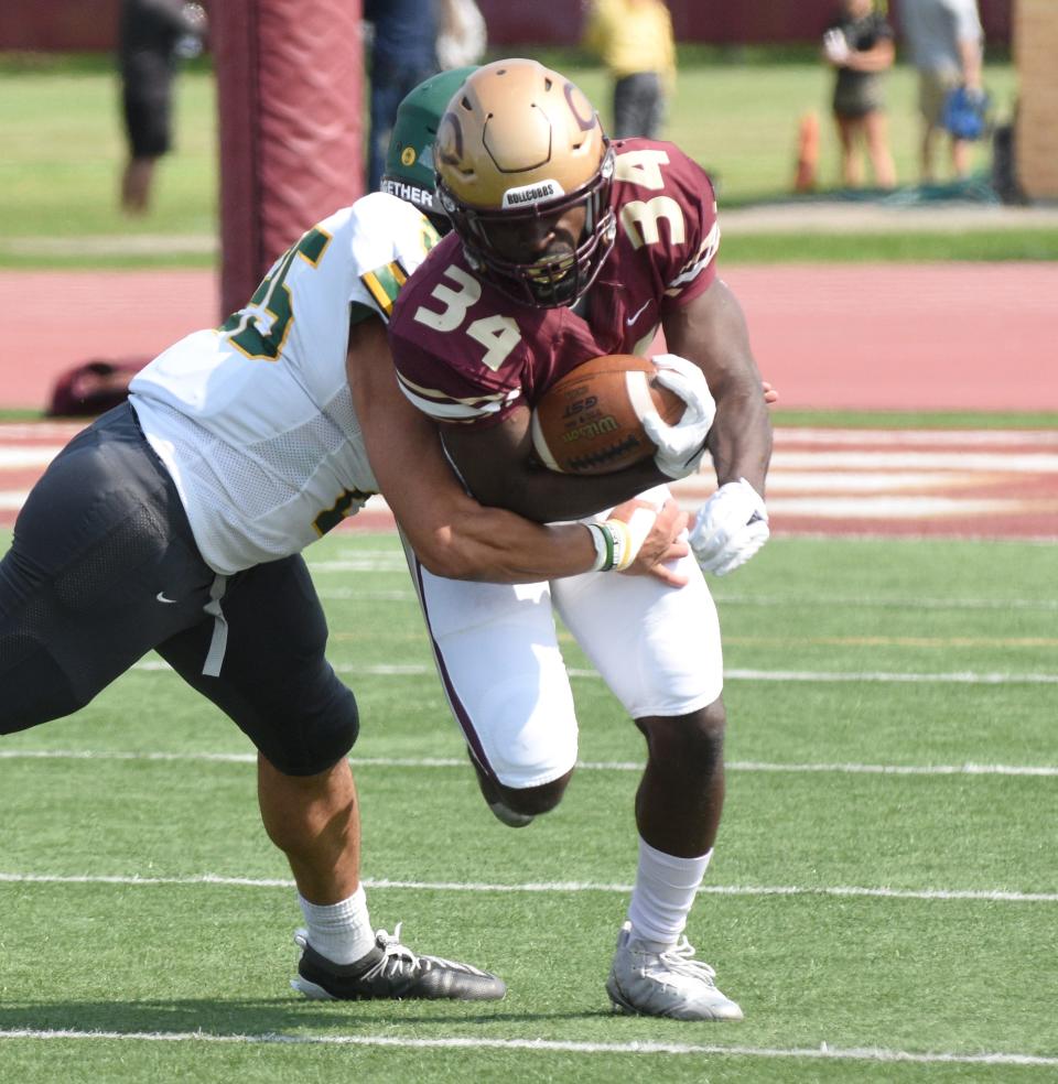 Former Grand Ledge standout Ba Blamo, now 25, is entering his final season playing for Division-III Concordia-Moorhead in Minnesota.