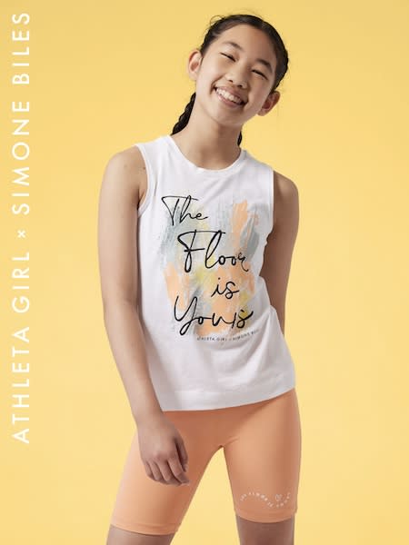 It's here! Be the first to shop the new Simone Biles x Athleta Girl  collection of inspiring activewear