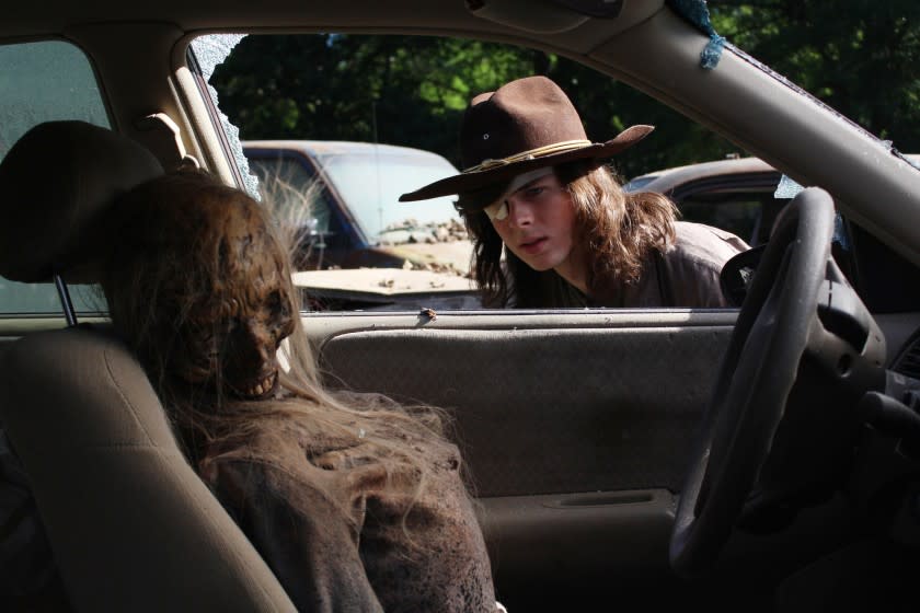 Chandler Riggs as Carl Grimes on "The Walking Dead."