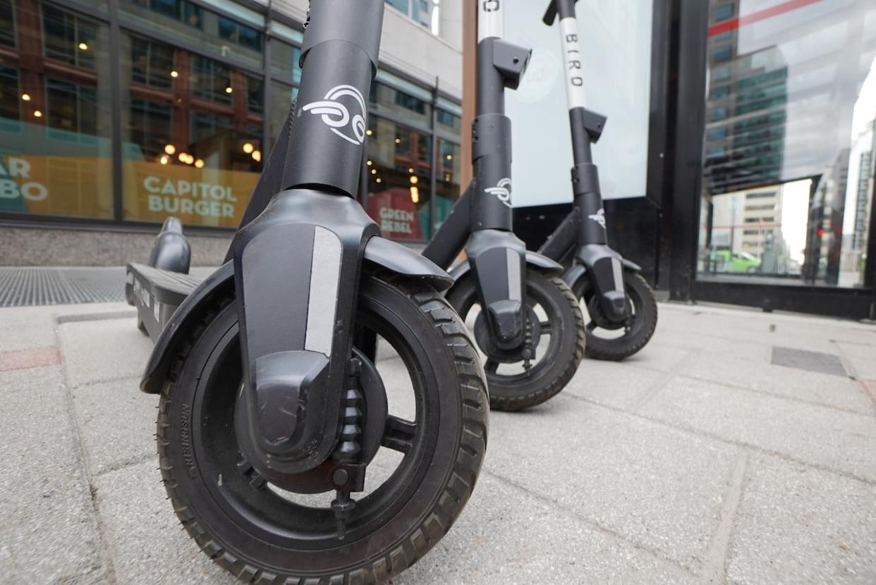 Toronto Fire is issuing safety tips to the public due to an increase in fires related to lithium ion batteries used in e-scooters and e-bikes. (Francis Ferland/CBC - image credit)
