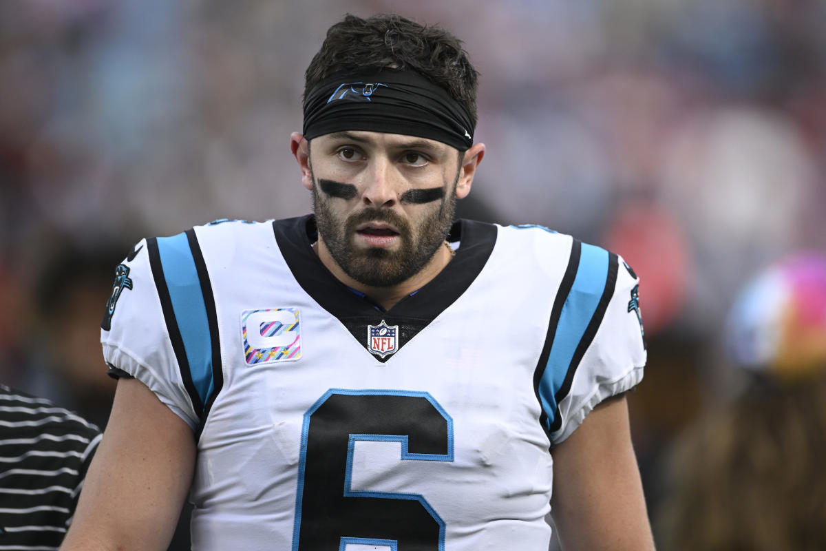 Panthers to name Baker Mayfield starting QB vs. Cleveland Browns