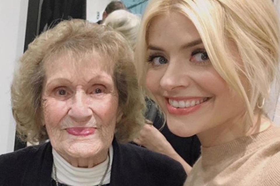 Emotional: Holly Willoughby with her nan on Instagram (Instagram / Holly Willoughby)