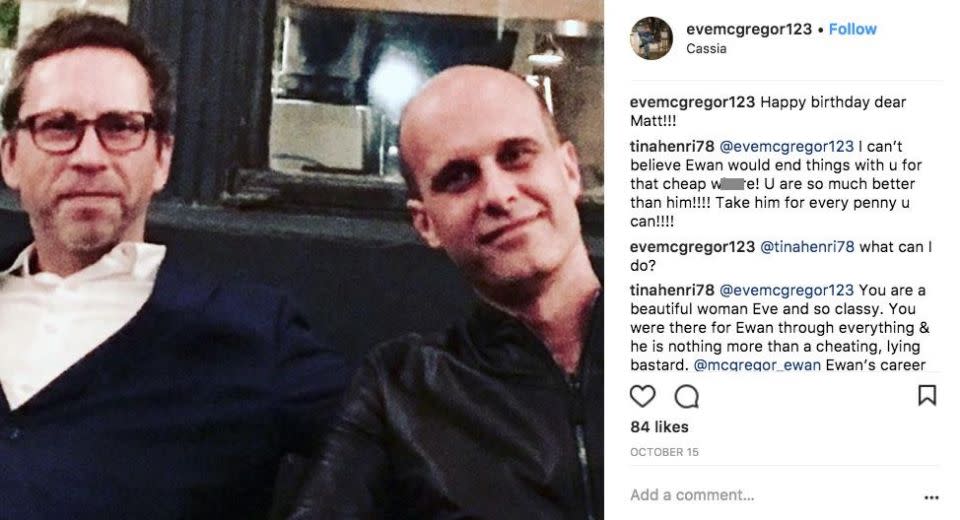 Eve replied to a comment on this photo. Source: Instagram